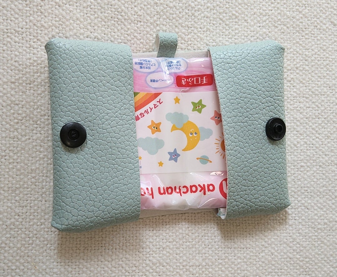 作り方 ポケットティッシュケース フラップ付きミニポーチ ハンドメイド布小物わが家のここち。ハンドメイドポケット