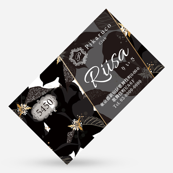 スナック 名刺デザインTikTok