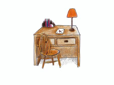 机と椅子イラスト・フリー素材なら「シンテリ」