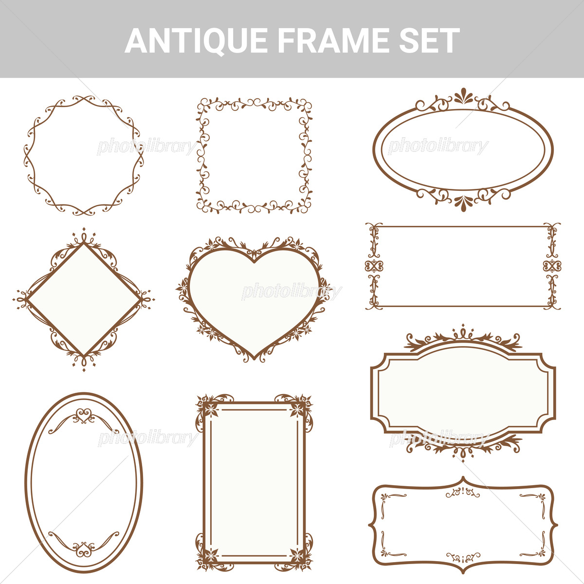 七夕のシンプル枠イラスト-横 ＜無料＞かわいいフリー素材 イラストK