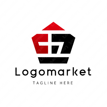 ロゴ販売サンプルです。五角形・星・ロゴ・マークデザイン059をイメージしたロゴデザインです