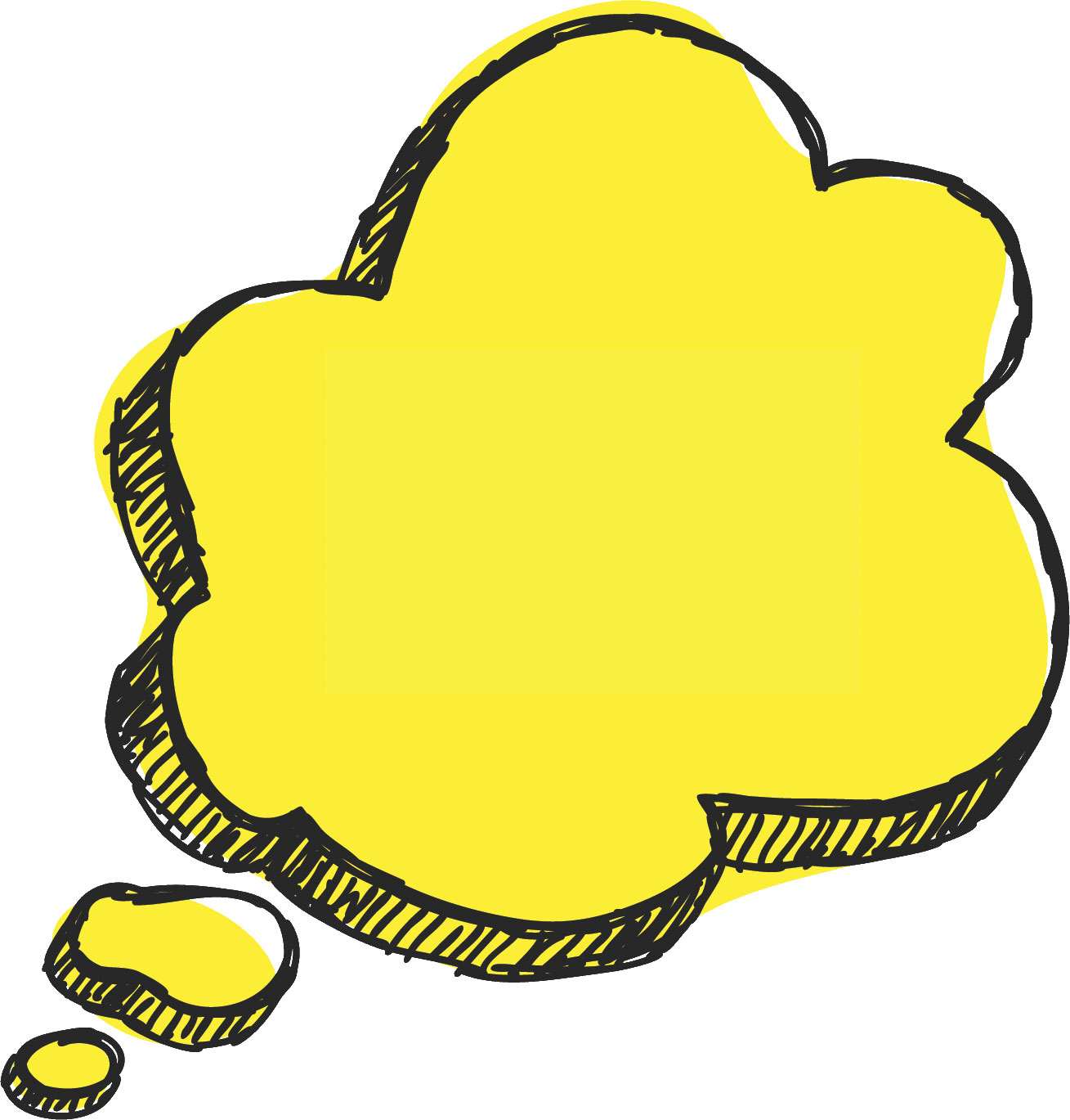 手書きのラフな丸いライン吹き出しのフリーイラスト画像素材 商用無料アイキャッチャ