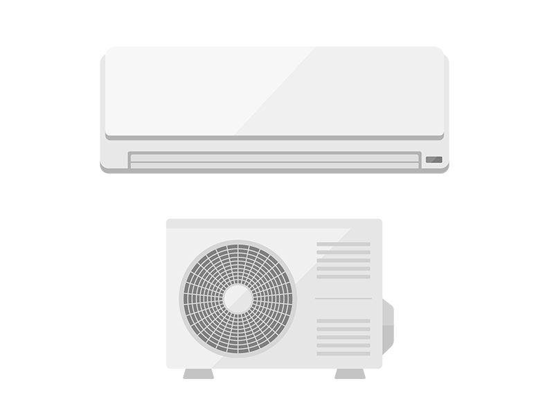 エアコンの室外機のシルエットの無料イラストイラストセンタ