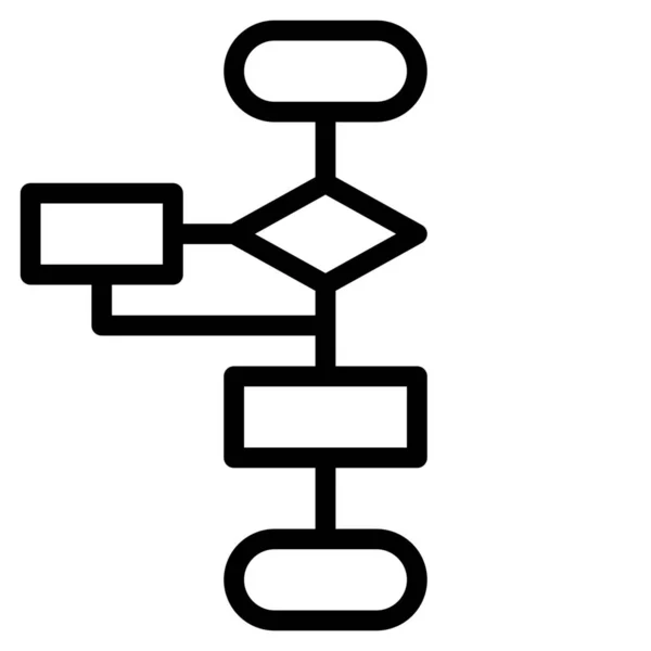 フローチャートの目標計画アイコン概要スタイル ストックベクター ©iconfinder 462681098