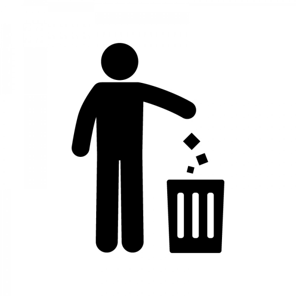 ゴミ 注意イラスト無料フリー ゴミを捨てないでください 85160素材Good
