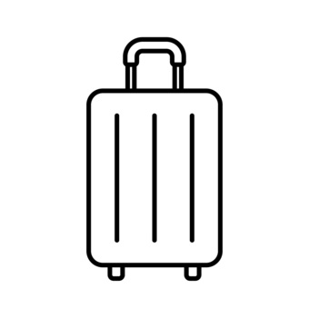 スーツケース ベクトル イラスト描きスケッチ彫刻イラストPremiumベクトル素材