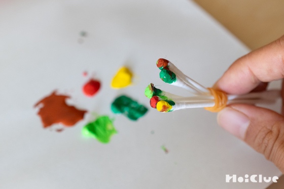 ストロースタンプで花火を描こう