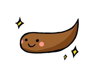かわいいうんちの表情セット：イラスト無料