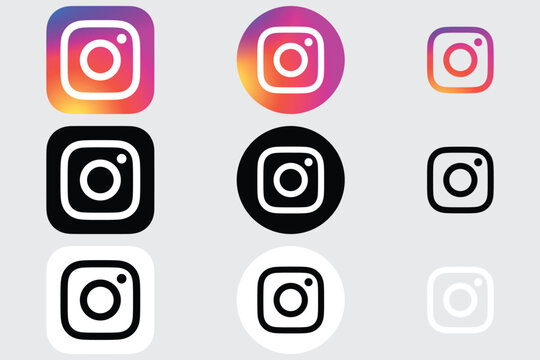 Instagram インスタグラム のSNSアイコン無料フリーイラスト - イラストストック