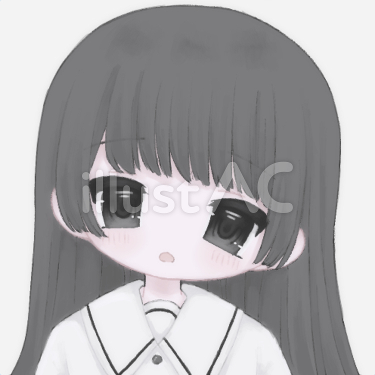 黒髪ロング女子