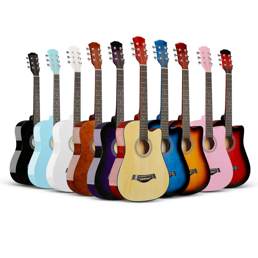 パープルアコースティックギター AmazonAryari アコギ 紫 アコースティックギター 38インチ初心者セット 学生 子供 大人 初級初心者 入門 練習 ギター オシャレ むらさき フォークギター おしゃれ パープル クラシックギター チューナー、ソフトケース、カポ、ピック