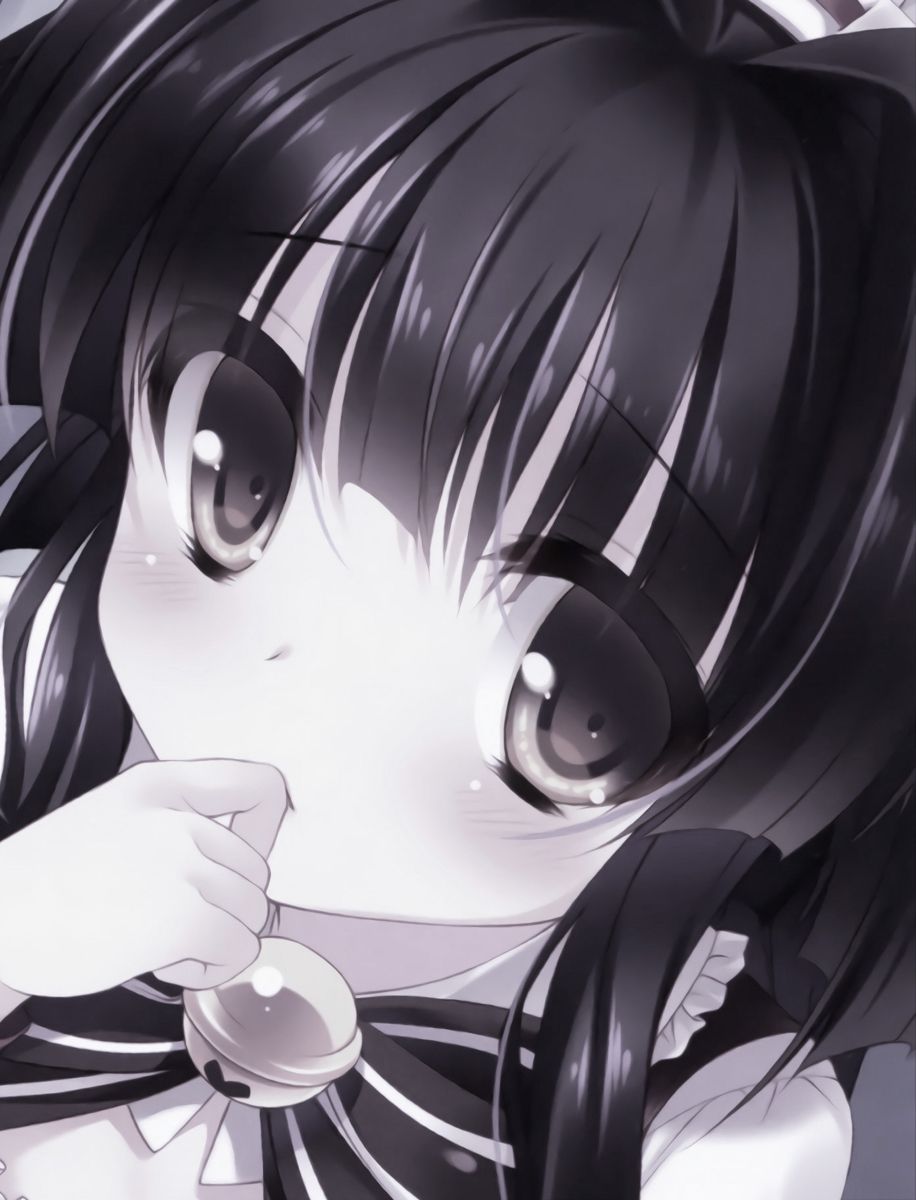 フリーアイコン 女の子 黒TikTok