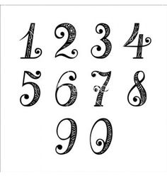 テーブルナンバー作りに役立つ♡数字の見た目がおしゃれなフォント集 15字体marry マリー