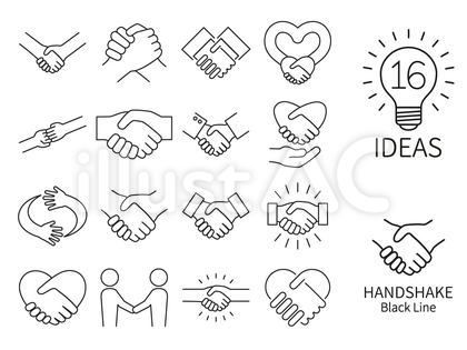 Handshake icon logo designのイラスト素材96117934- PIXTA