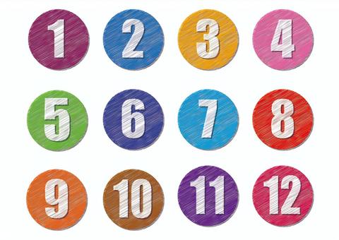 無料の数字のぬりえ04ぬりえパーク