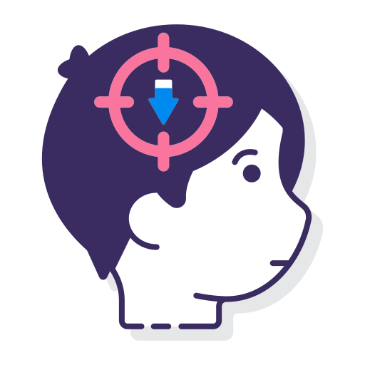 集中力の向上アイコン アウトライン ベクトル セルフ チャレンジ ビジネス パワー カラー フラットPremiumベクトル素材