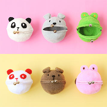 台湾ツキノワグマ ヒグマ ウール フェルトがま口 - ショップ kr-momo羊毛フェルト コインケース・小銭入れ - Pinkoi