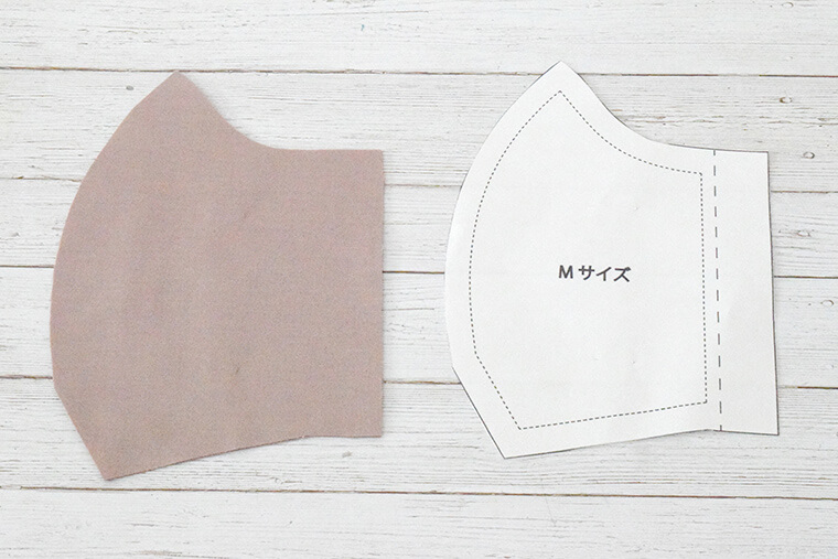 手作り立体マスクの作り方 型紙無料 大人用 - わくわく♪ハンドメイド