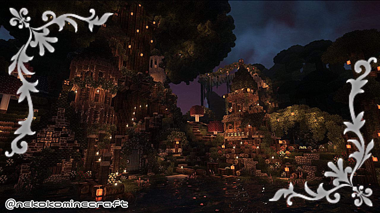 マインクラフト 「塔の作り方」を見て実際に作ってみた