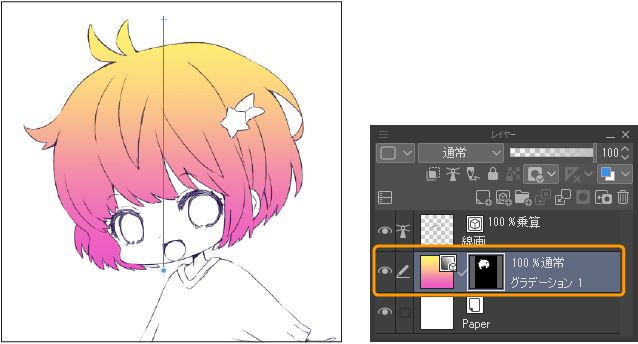 グラデーションのある放射線の素材をIllustratorで作るyyhhyy21