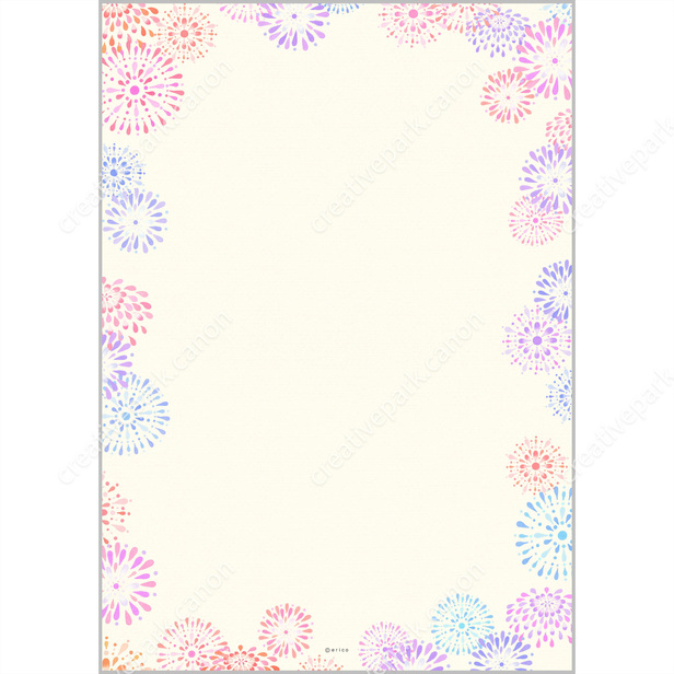 上品な便箋の無料便箋テンプレート 12113 - デザインAC