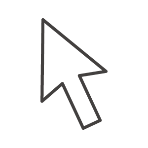 カーソル・ポインタの黒いアイコンのフリーイラスト画像素材 商用無料アイキャッチャ