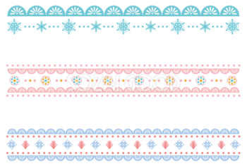 お洒落な森ラインイラストのフリー素材イラストイメージ