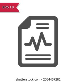 血液検査結果アイコン白い背景に分離された Web デザインの血液検査結果ベクトル アイコンを概要します。Premiumベクトル素材