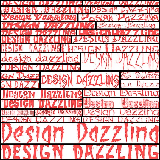 フリー素材インクが擦れたようなグランジ加工と不規則に傾いたスタイルがホラー感抜群の英語フォント