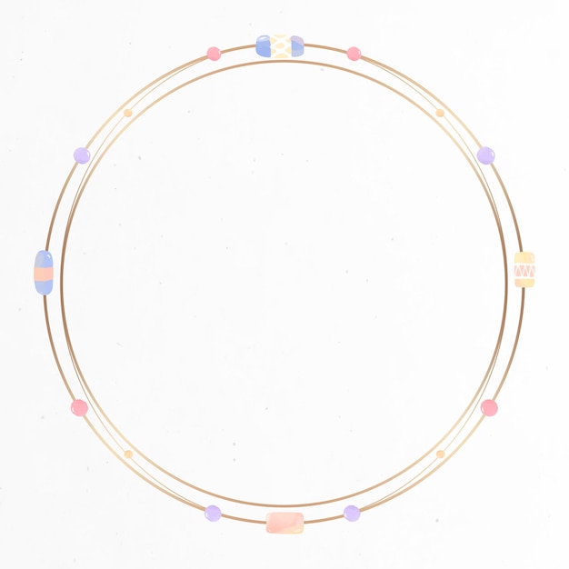 もこもこフリルの サークル フレーム アイコン 吹き出し 赤・青・黄・緑セットのイラスト素材FYI07786041ストックフォトのQlean Market キュリンマーケット