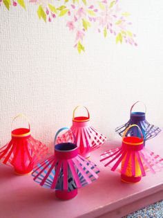 夏の工作 トイレットペーパーの芯で花火！ 3歳児向け