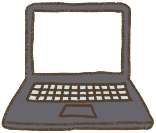 斜めから見たノートパソコンのイラスト商用OKの無料イラスト素材サイト ツカッテ