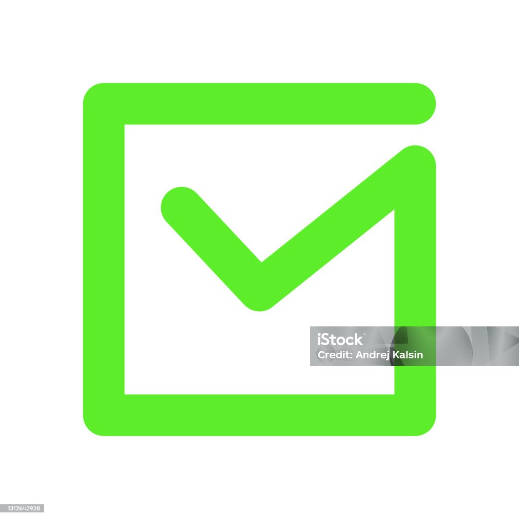 チェック マークの付いた長い影アプリ アイコンの Illuatrationのイラスト素材・ベクター Image 77528470