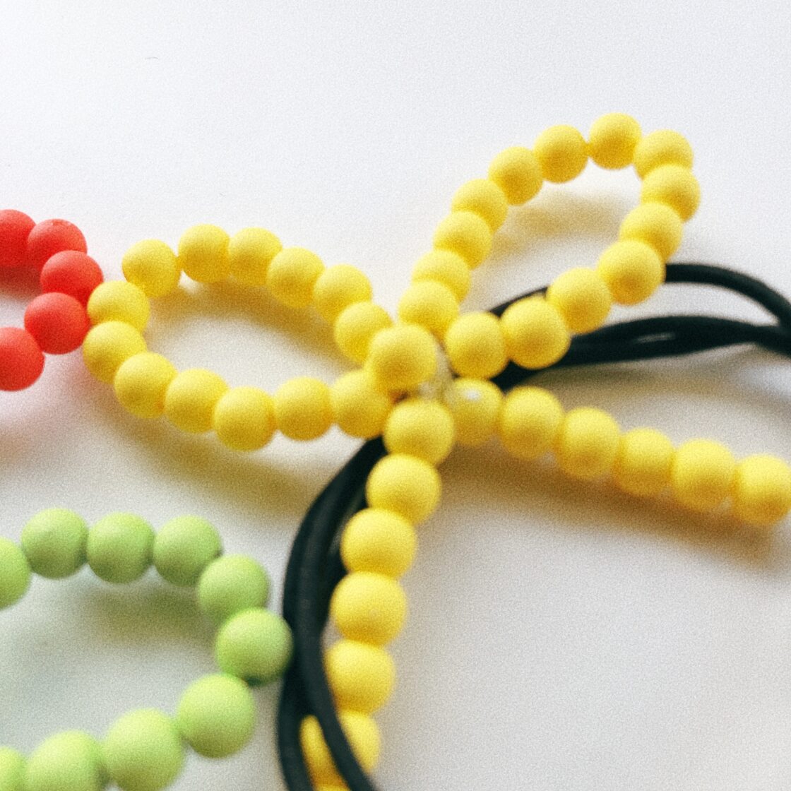 レシピNo.KR0976貴和クリスタルのビーズリボンピアス