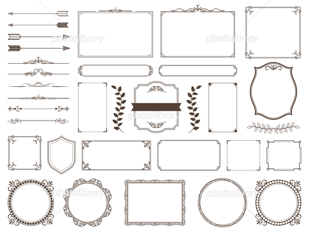 フリー素材集かわいい無料イラストAC おしゃれフレーム枠☆IllustACイラストレーター@IllustratorjpnX