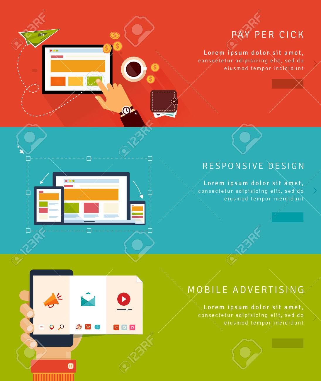 バナーのデザインセット02イラスト - No: 23522563無料イラスト・フリー素材なら「イラストAC」