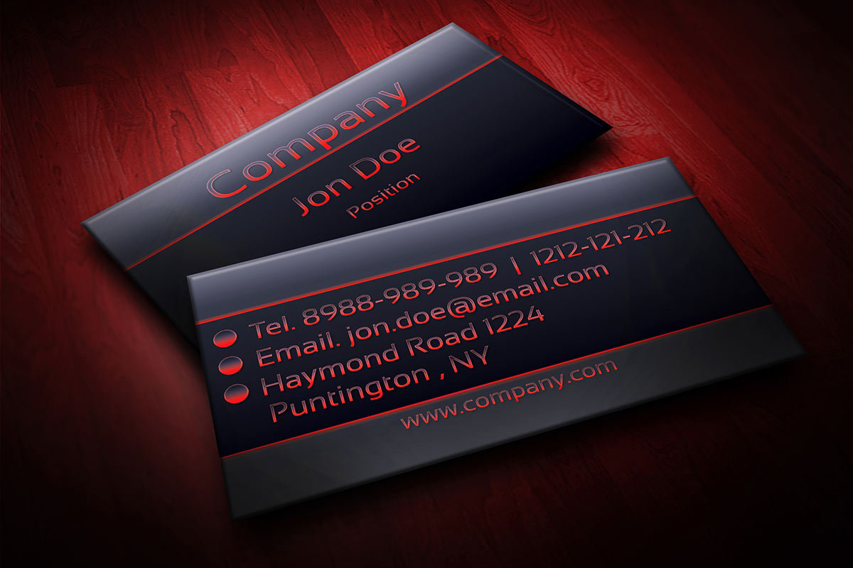 3D感を感じるスタイリッシュクールな名刺デザイン公式 ロゴタンク・制作販売ロゴタンク