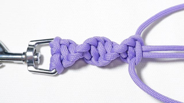 パラコード編み方 花 2本TikTok