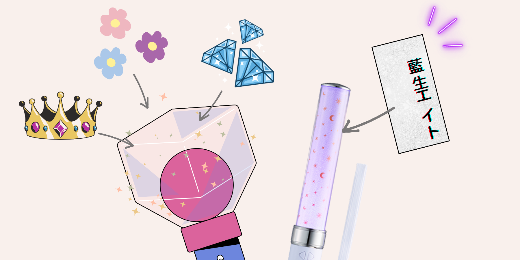 ストーンデコ ペンライトTikTok