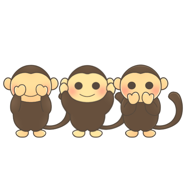 フリー素材 見ざる言わざる聞かざるのイラスト Season Stock Iroha