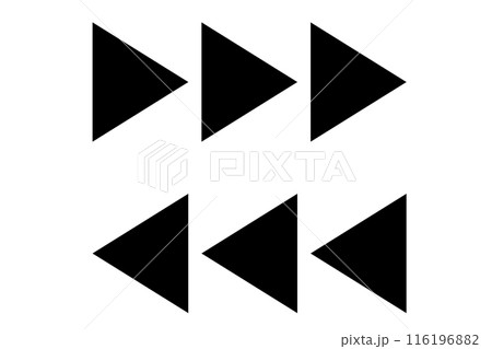 矢印のアイコンのセット シンプル ビジネス 三角 の Stock ベクターAdobe Stock