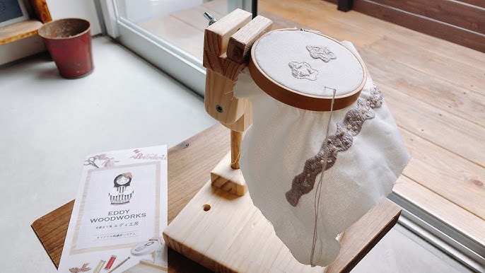刺繍道具 両手が使えて便利な刺繍枠スタンドの紹介Marinedrop
