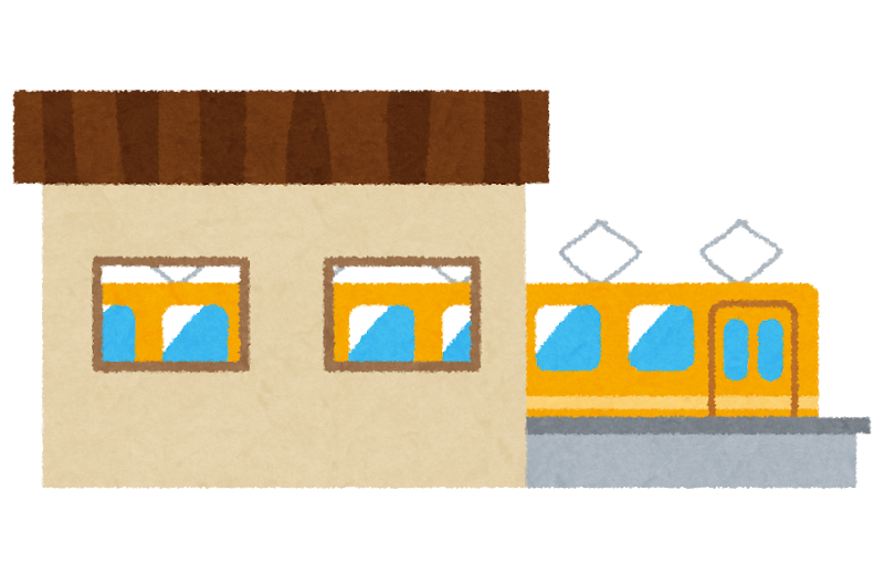 駅のフリーイラストフリーイラスト・クラシック フリクラ