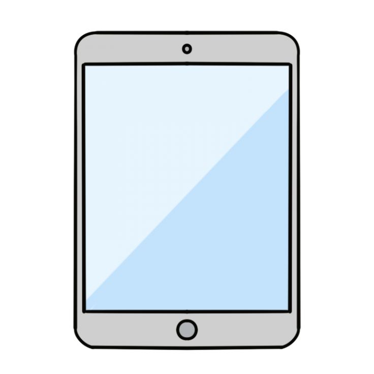 タブレット」アイコン・イラストのフリー素材 商用可