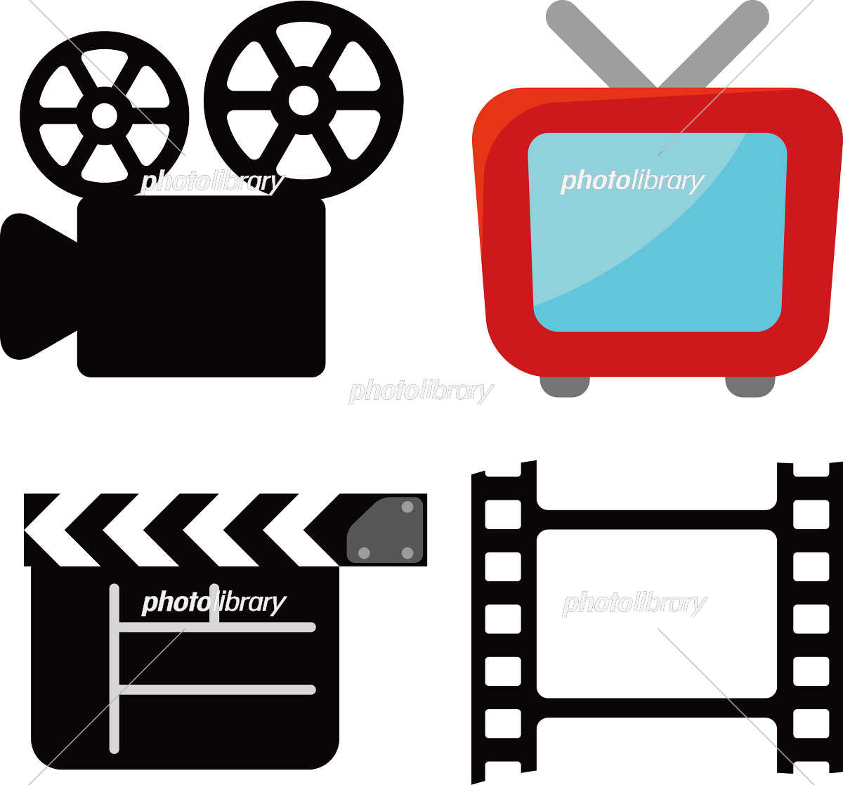 再生されている動画のフリーアイソメトリックイラスト