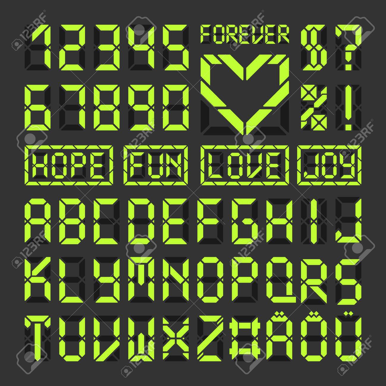 デジタル数字セット3種 - 素材の王様 - BOOTH