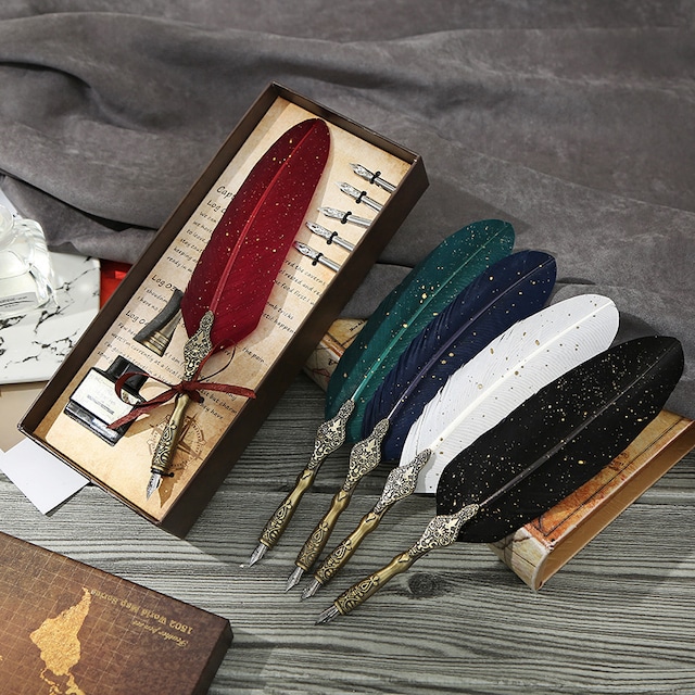 ダチョウの羽とボールペンでレトロな羽ペン スチームパンク工作スチームパンク大百科S