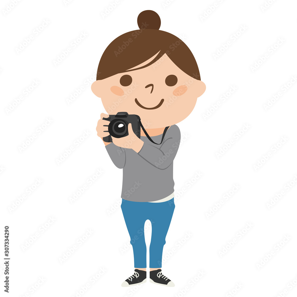 カメラマンのイラスト商用可・フリーイラスト素材集ちょうどいいイラスト