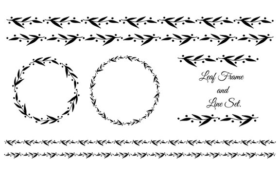 フリー素材:フレーム;海の波をイメージしたシンプルなブルーブラックのラインの囲み枠のイラスト無料素材とwebデザイン・DTP・動画制作tigpig