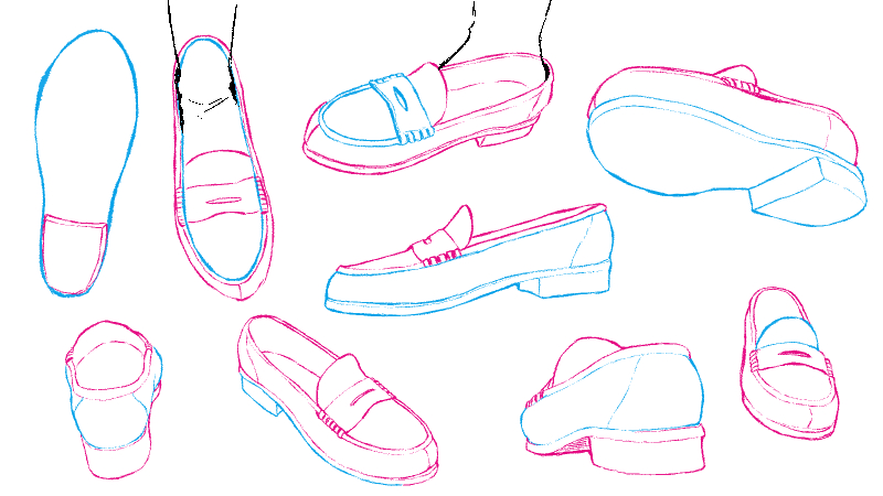 靴の描き方iPentec